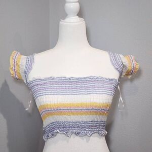 NWT- Kiwi & Punch women's stretchy crop top size S